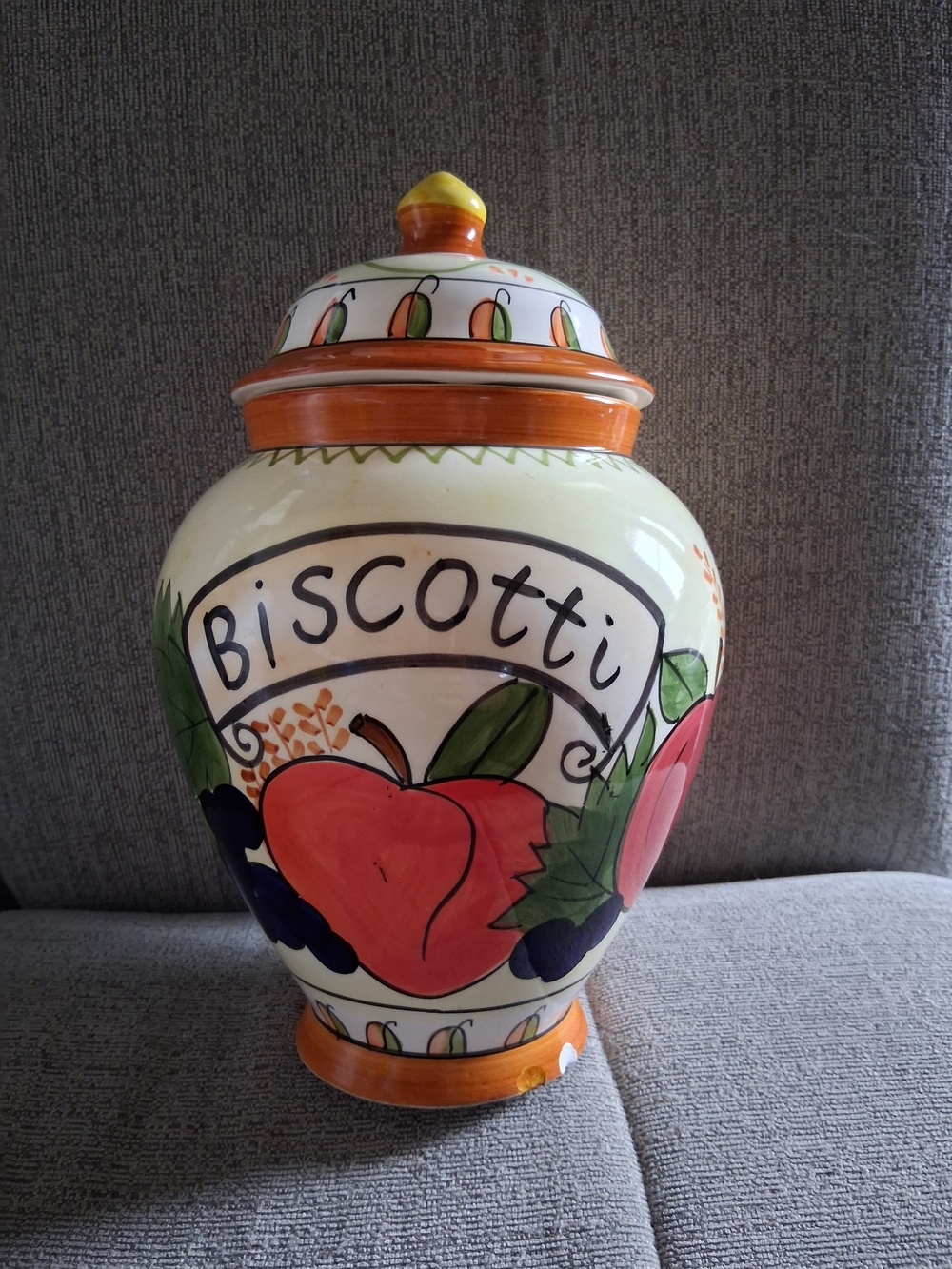 Large Decorative Cookie Jar 10" Tall